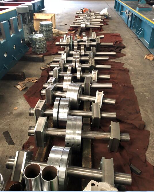 assembly Automatic purlin roll forming machine rollers and shafts