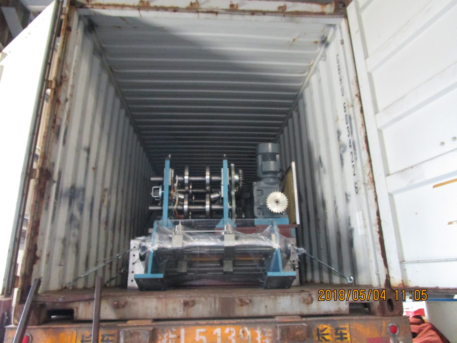 Delivery of Automatic CZ Purlin Roll Forming Machine to Qatar on May 04,2018