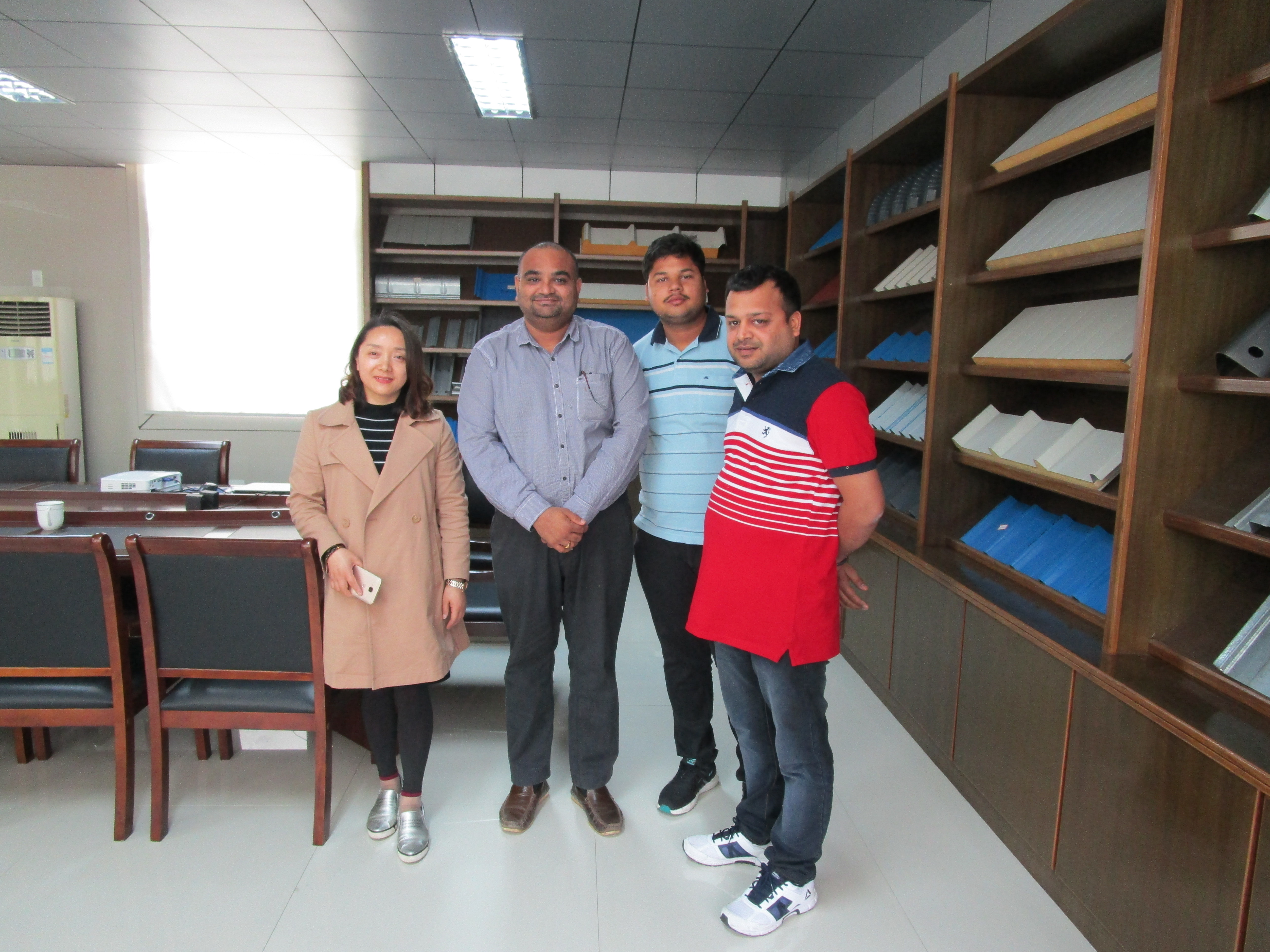 Customer visit from India for Door Frame Roll Forming Machine on April 16