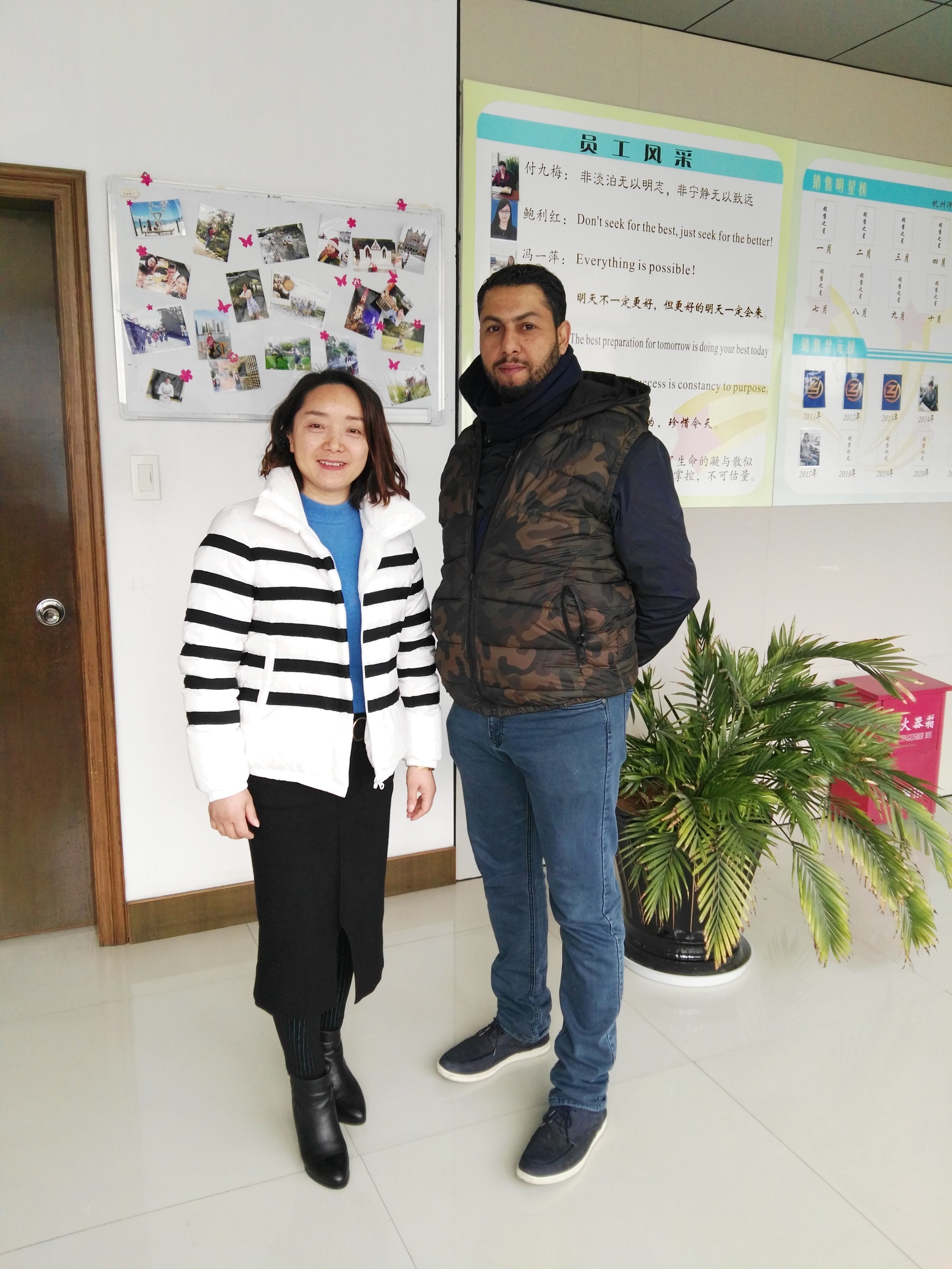 Client visit from Qatar for Automatic CZ Purlin Roll Forming Machine on January 26,2018