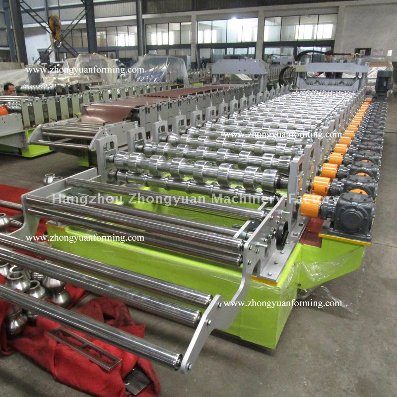  Metropo Tile Roll Forming Forming Machine with Gear Box Transmission 