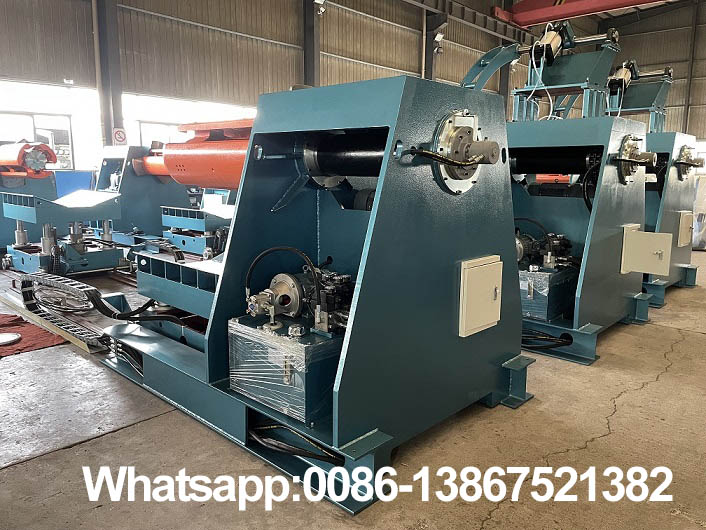 Zhongyuan 15T automatic hydraulic decoiler with coil car