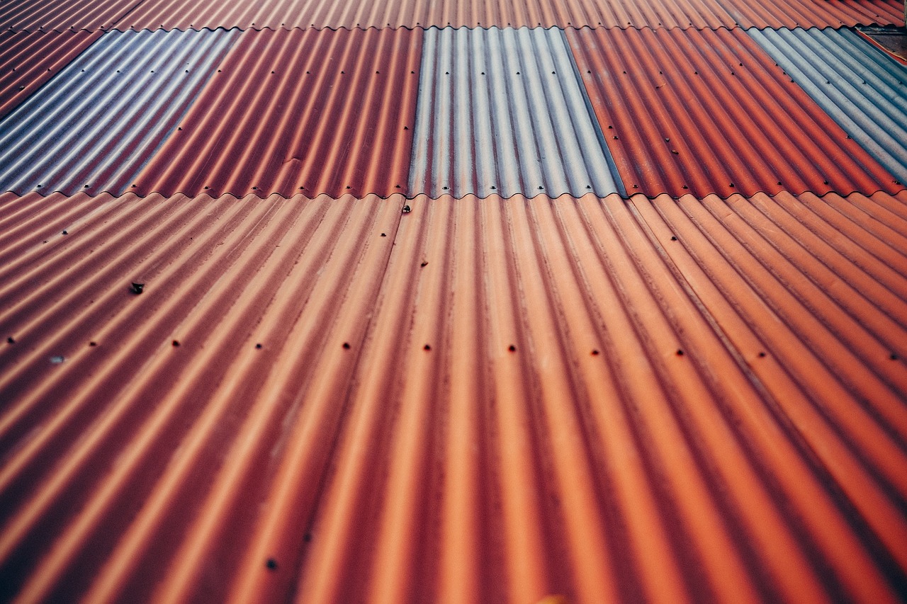 metal roof panel texture