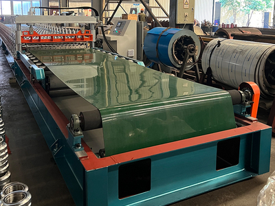 European Structure Roof Sheet Roll Forming Machine With Flying Cutting-1