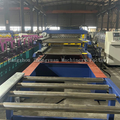 Double layer roofing sheet roll forming machine with flying cutting