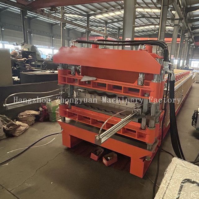 Roof And Tile Double Layer Roll Forming Machine for Sale with 6M Stacker