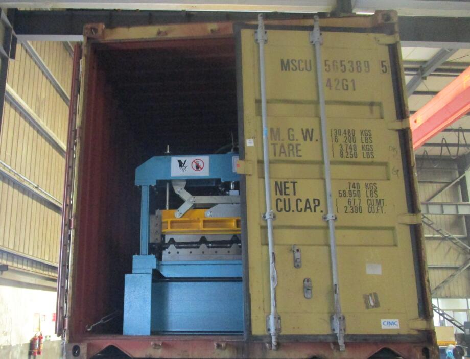 Three containers Corrugated roll forming machines to Egypt on July 29,2020