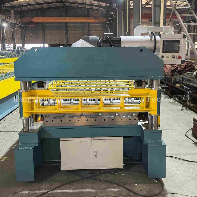 Metal Roof Panel Roll Forming Machine with Electric Cutting