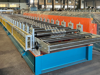 European Structure Roof Sheet Roll Forming Machine With Flying Cutting-5
