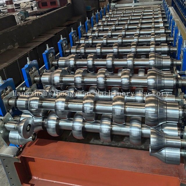 Corrugated Iron Sheet Roll Forming Metal Roofing Tile Making Machinery with 12M Stacker