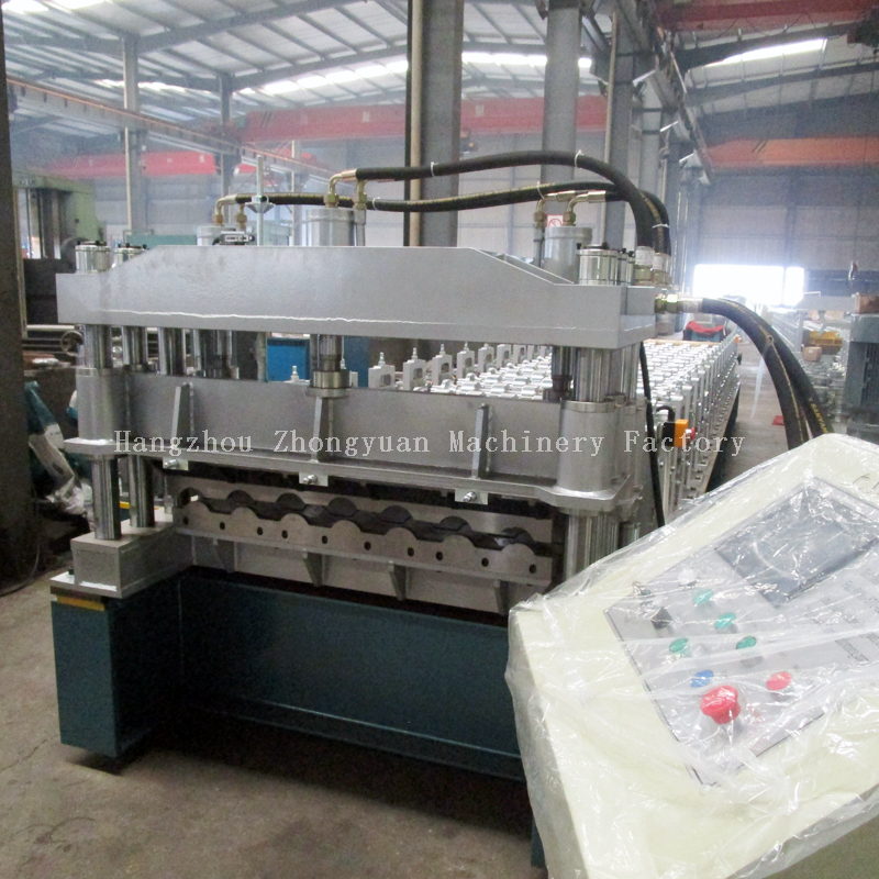 High speed Metropo Roll Forming Forming Machine with Gear Box Transmission 